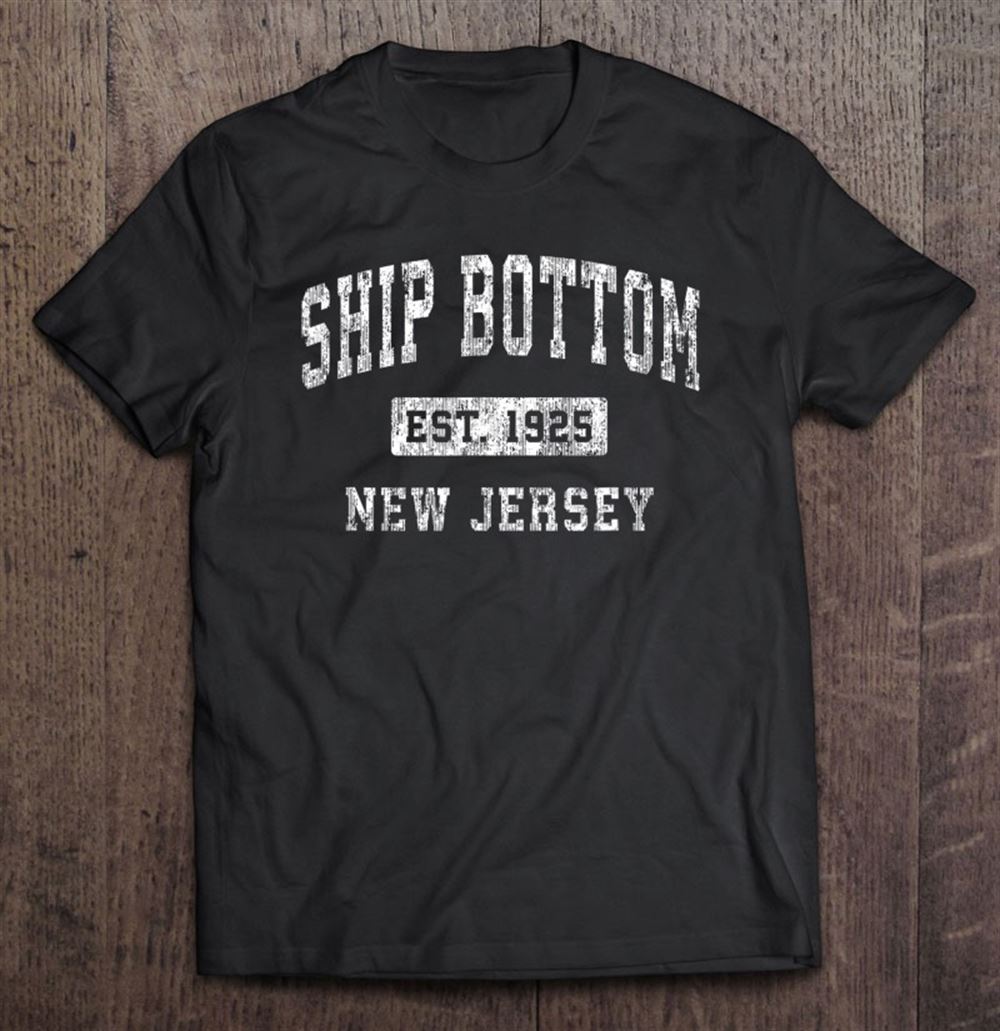 Happy Ship Bottom New Jersey Nj Vintage Established Sports Design 