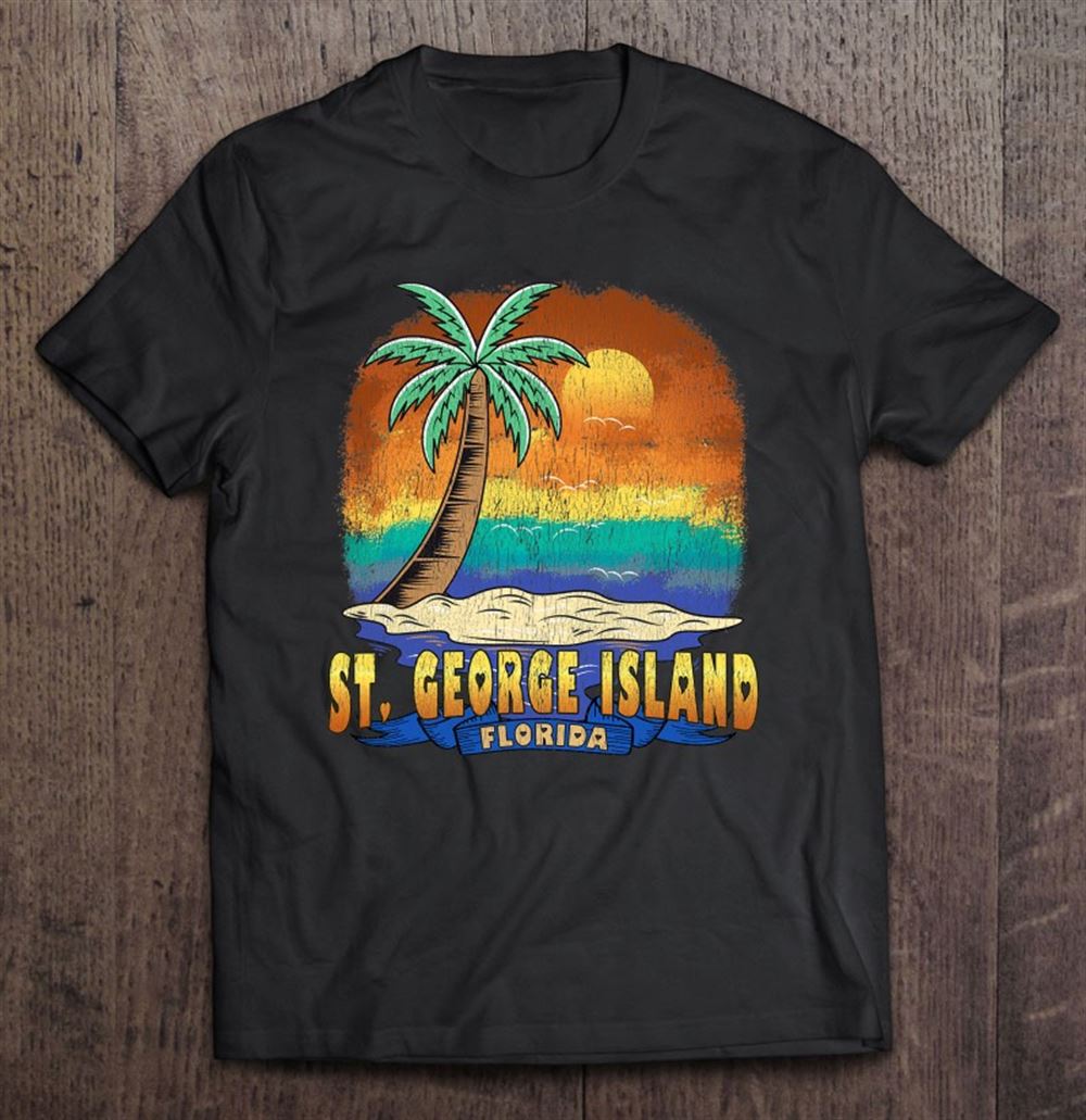 Amazing St George Island Florida Vintage Distressed Souvenir 