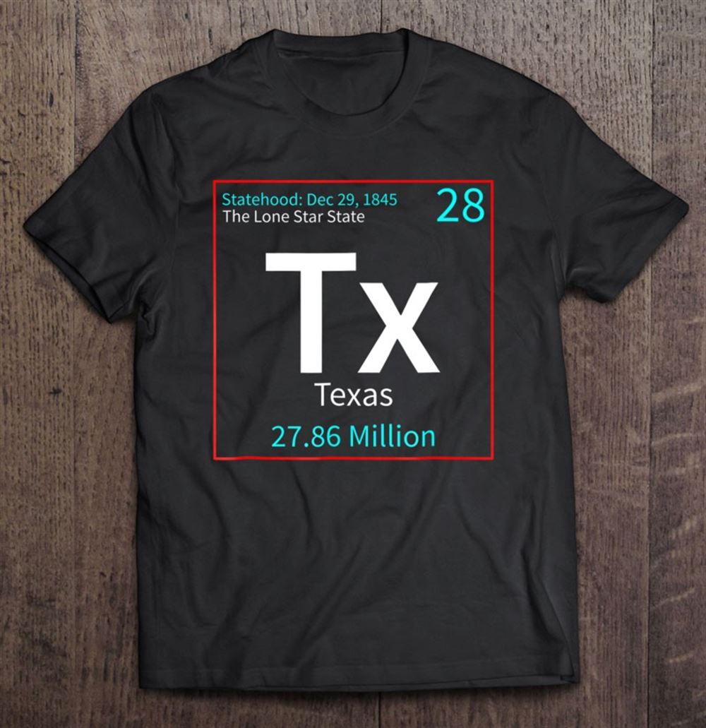 Special Texas Periodic Table The Lone Star State 