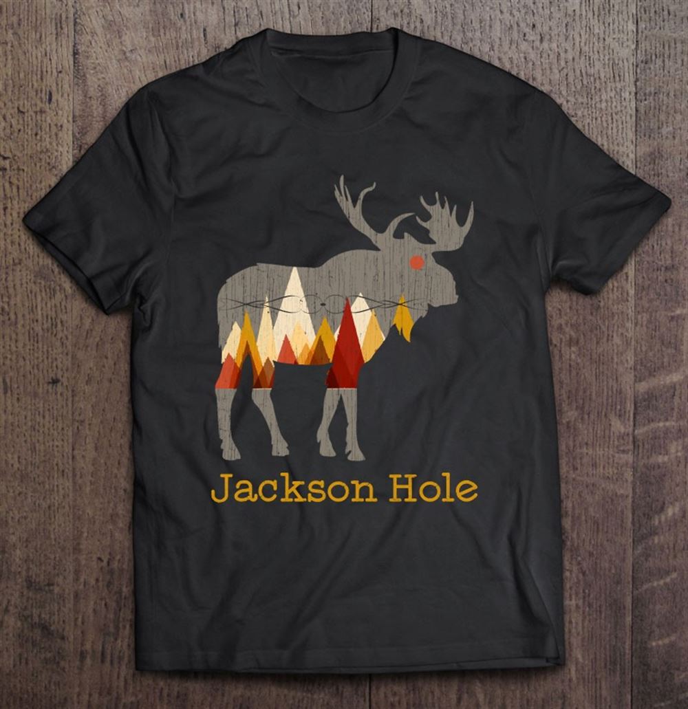 Interesting Vintage Jackson Hole Pullover Wyoming Moose 