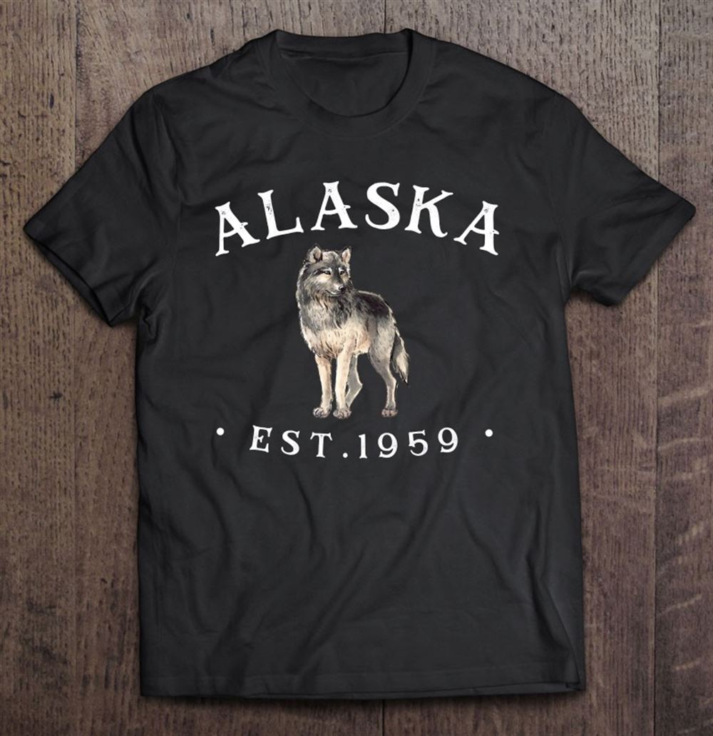High Quality Alaska Shirt For Men Women Cool Alaska Wolf 