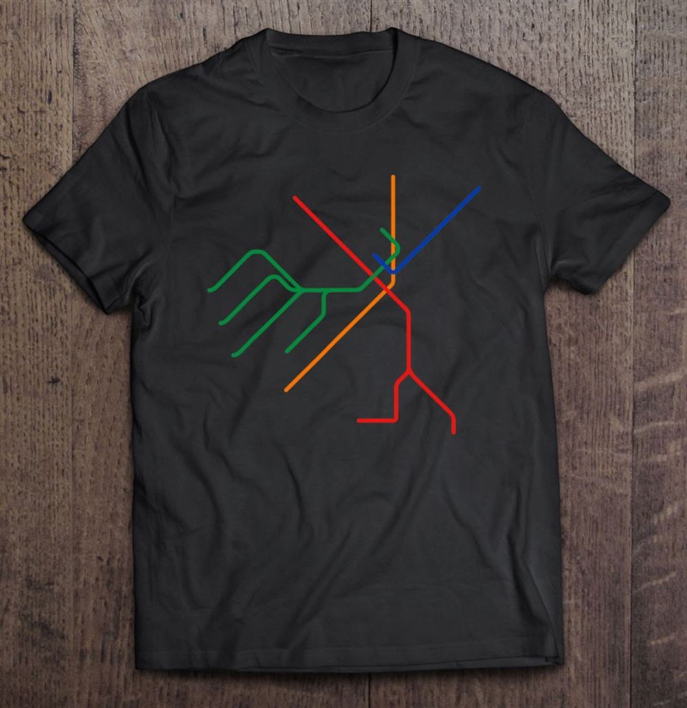 Gifts Boston T Subway Map Shirt Mbta Art 