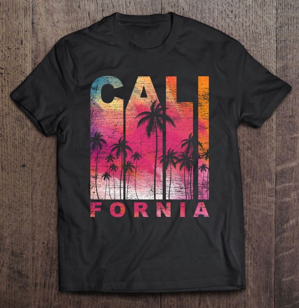 Amazing Ca Summer Vacation Palm Trees Tropical Vintage California 