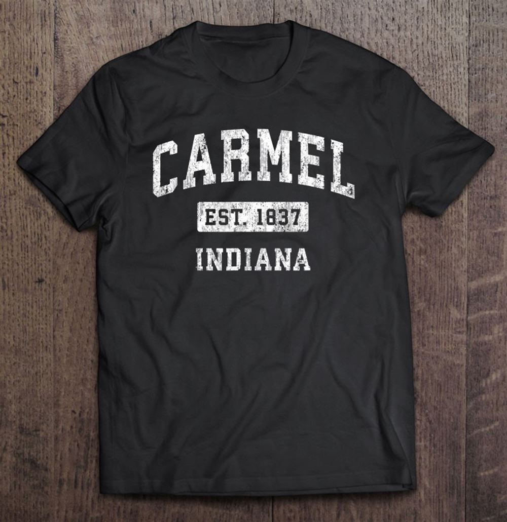 Great Carmel Indiana In Vintage Established Sports Design 