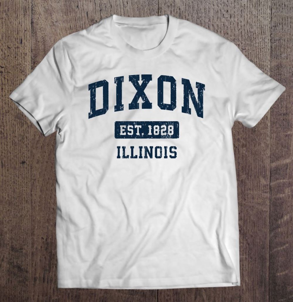 Gifts Dixon Illinois Il Vintage Sports Design Navy 