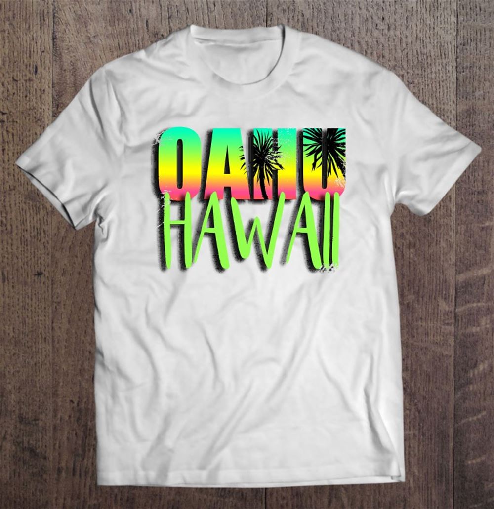 Great Hawaiian Oahu Hawaii Vintage Sunset Vacation 