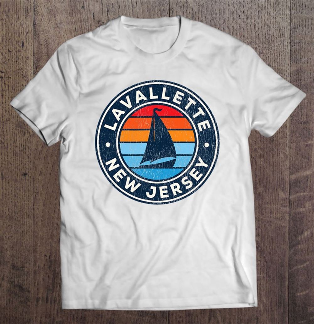 Awesome Lavallette New Jersey Nj Vintage Sailboat Retro 70s 