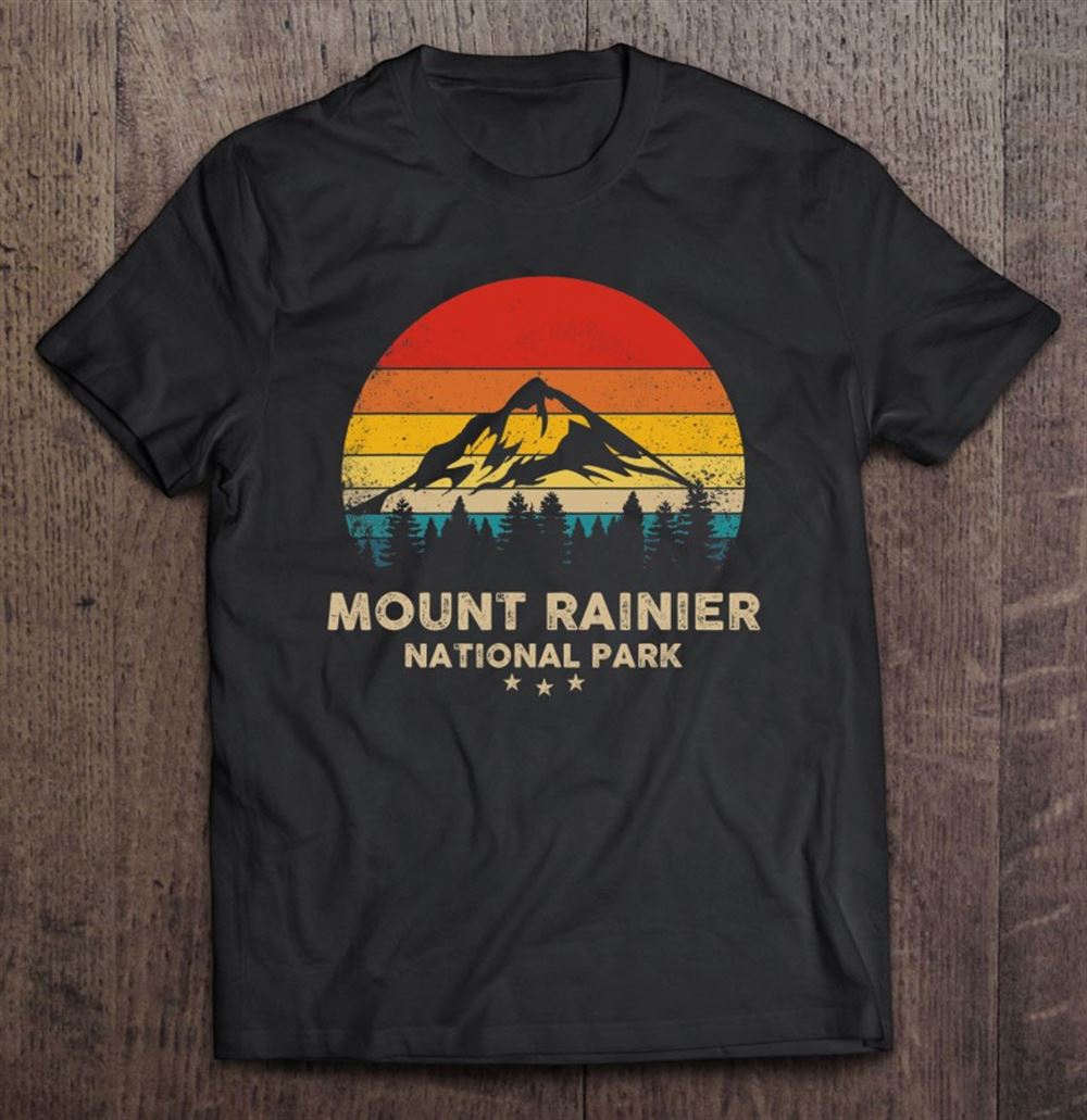 Attractive Mount Rainier National Park Retro Souvenir 