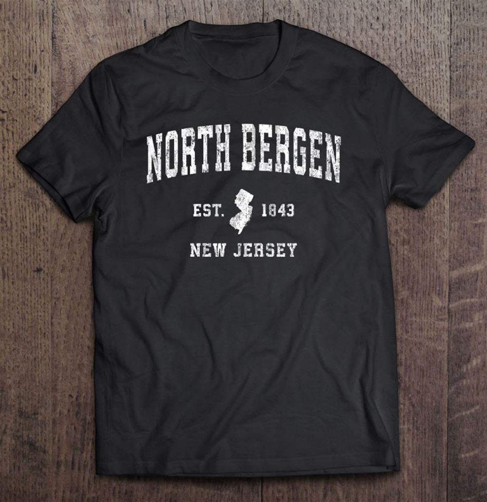 Amazing North Bergen New Jersey Nj Vintage Athletic Sports Design 