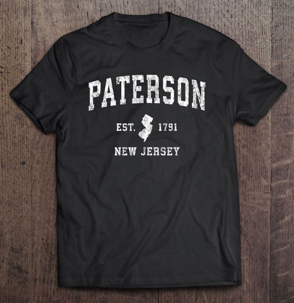 High Quality Paterson New Jersey Nj Vintage Athletic Sports Design 