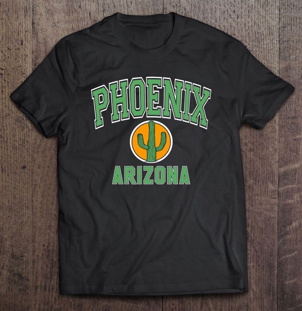 Happy Phoenix Arizona Az Varsity Style Cactus 