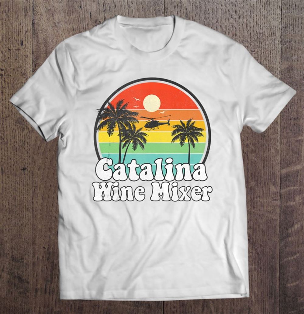 Best Retro Beach Palm Tree Catalina Mixer Wine Prestige Worldwide Tank Top 