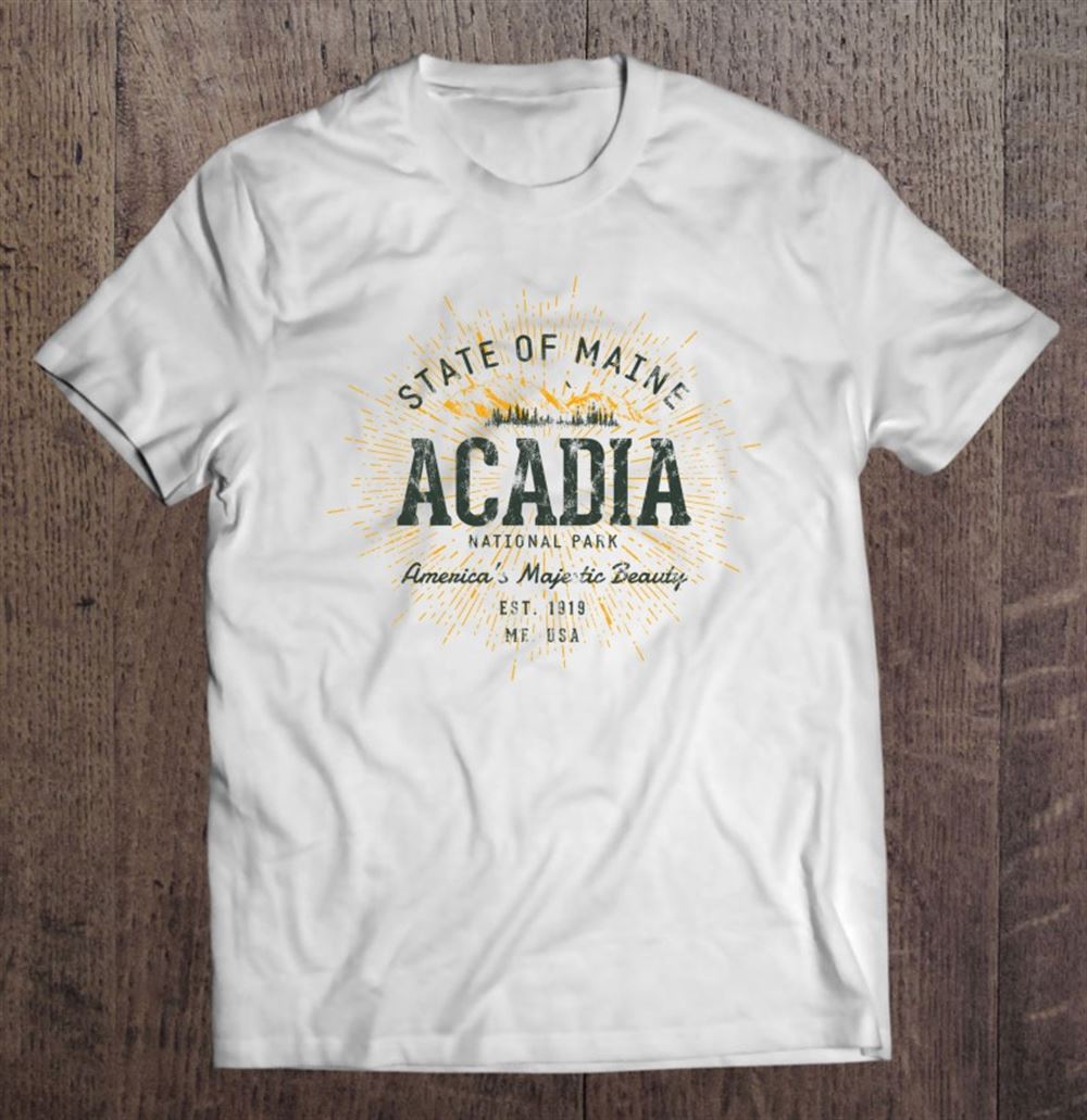 Limited Editon Retro Style Vintage Acadia National Park 