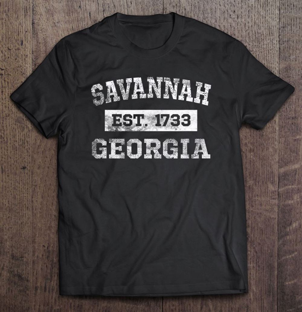 Great Savannah Georgia Est 1733 Distressed 