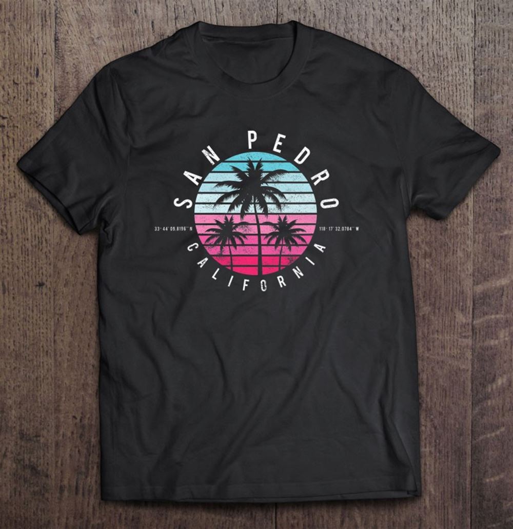 Limited Editon Vintage California San Pedro Ca Beach Gps Coordinate 