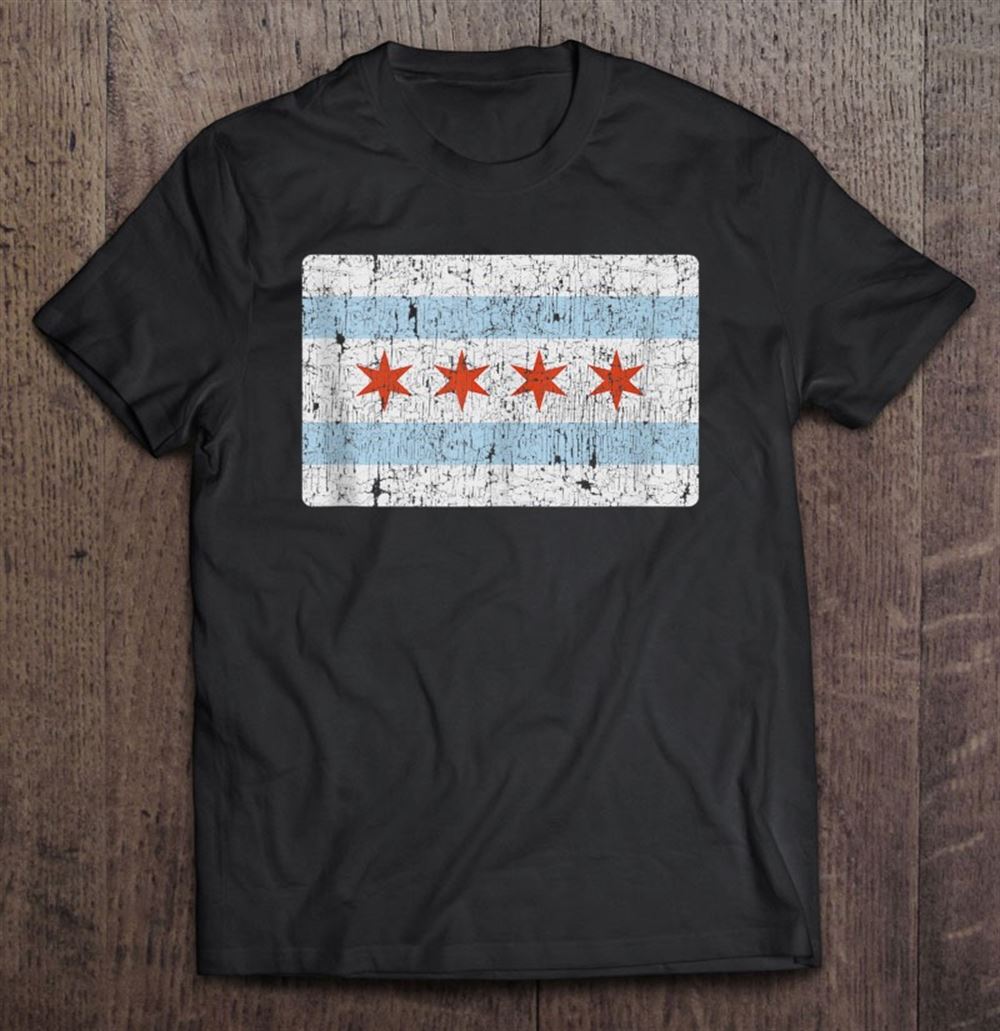 Amazing Vintage Chicago Flag Souvenir Gift Tank Top 