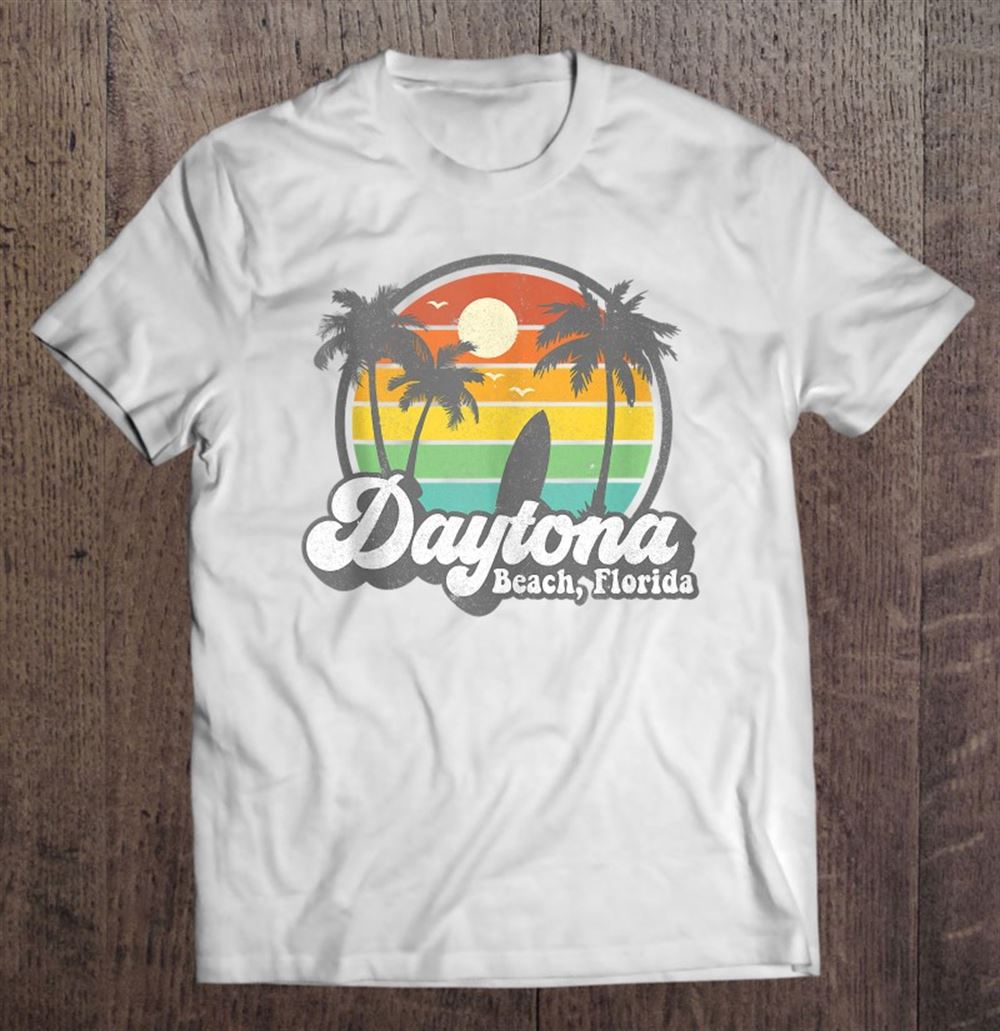 Happy Vintage Daytona Beach Florida Retro 70s Surf Gift Tank Top 