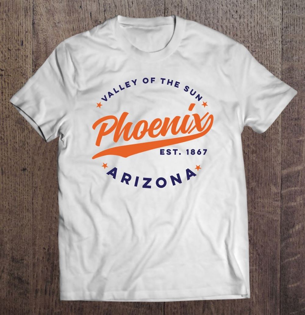 Special Vintage Phoenix Arizona Valley Of The Sun Color Text 