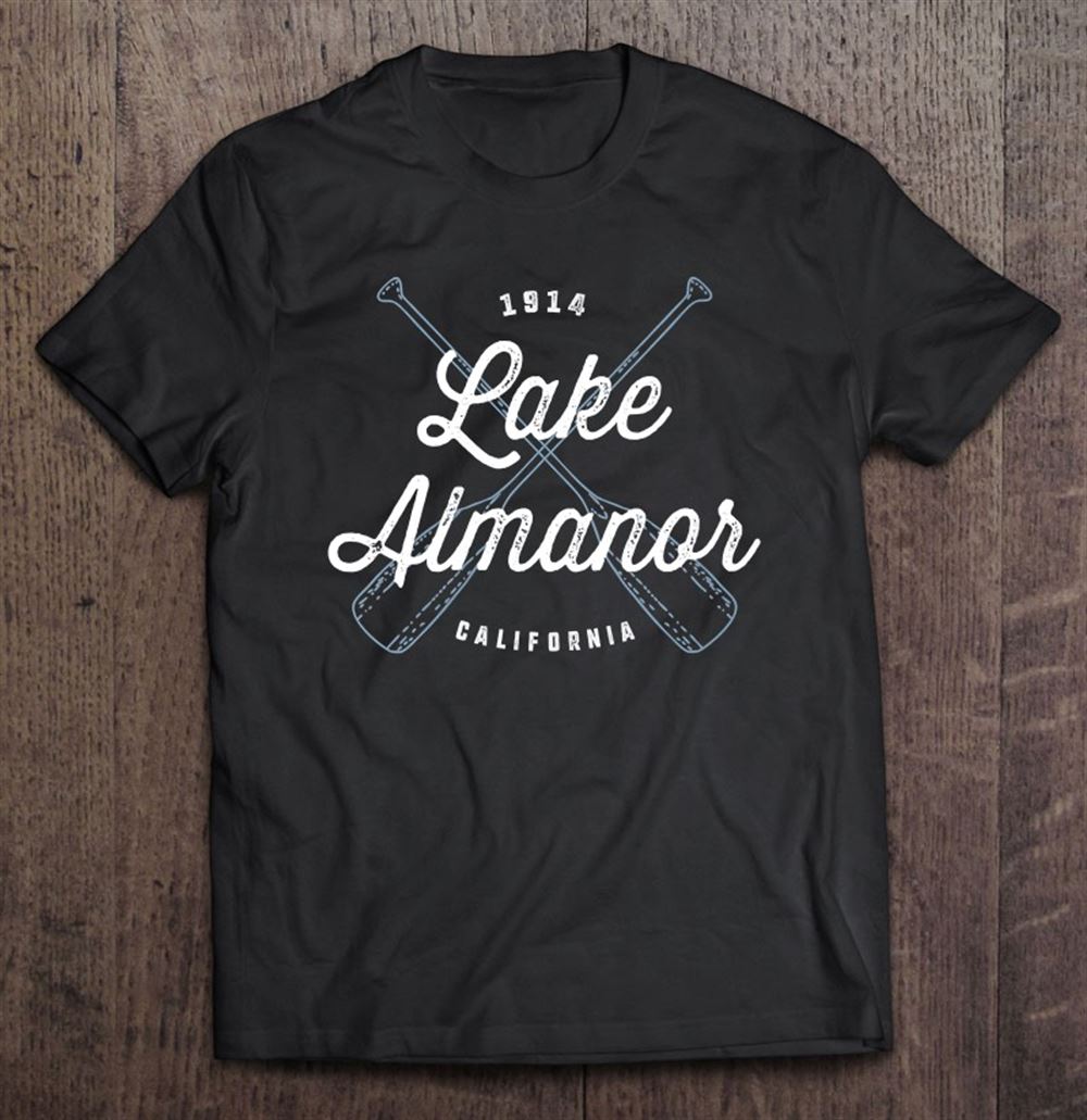 Amazing Womens Lake Almanor California Cool Vintage Oars V-neck 
