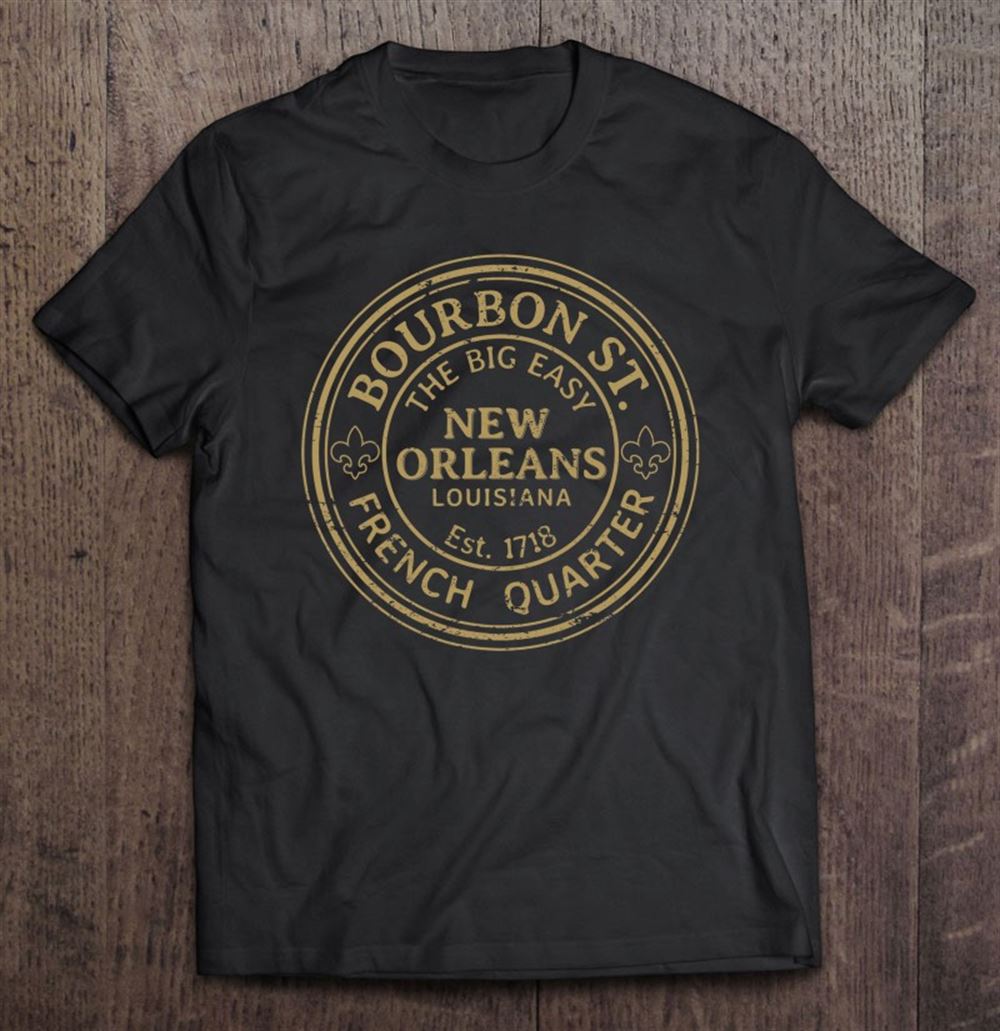 Gifts Bourbon Street New Orleans French Quarter Distressed 