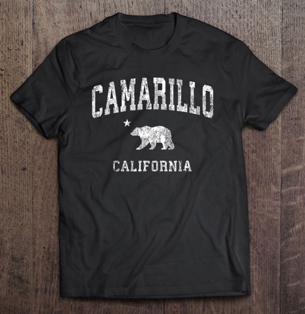 High Quality Camarillo California Ca Vintage Distressed Sports Design 
