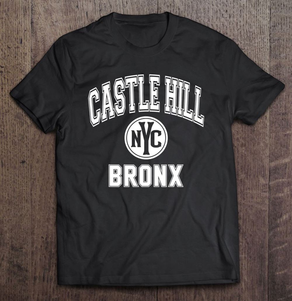 Amazing Castle Hill Bronx Nyc Varsity Style Pink With White Print 