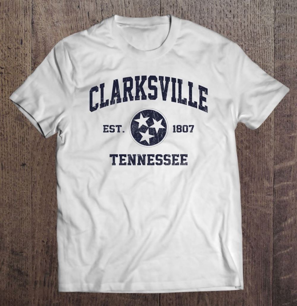 Attractive Clarksville Tennessee Tn Vintage State Athletic Style 
