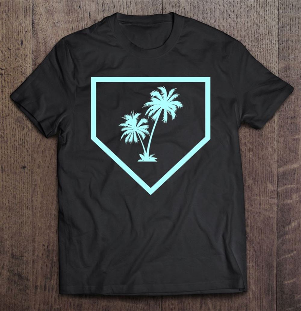 Gifts Cool Florida Spring Baseball Home Plate Grapefruit Palm Tree 