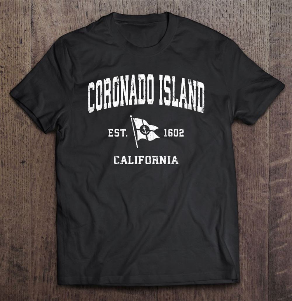 Interesting Coronado Island Ca Vintage Nautical Boat Anchor Flag Sports 