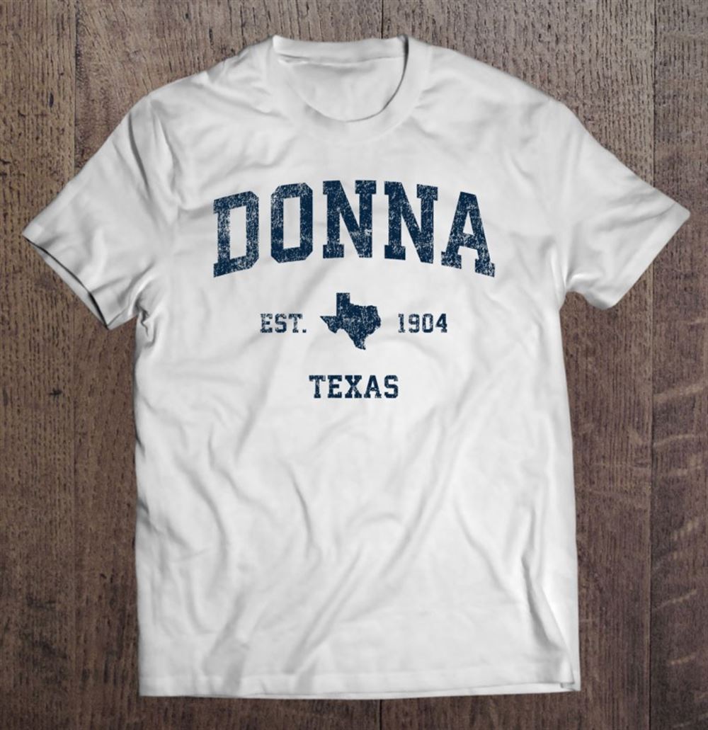Limited Editon Donna Texas Tx Vintage Sports Design Navy Print 