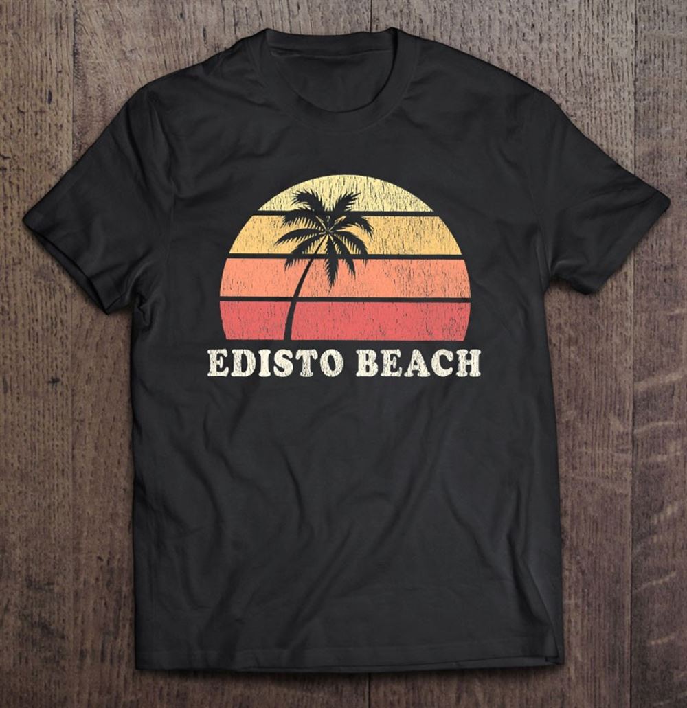 Great Edisto Beach Sc Vintage 70s Retro Throwback Design 