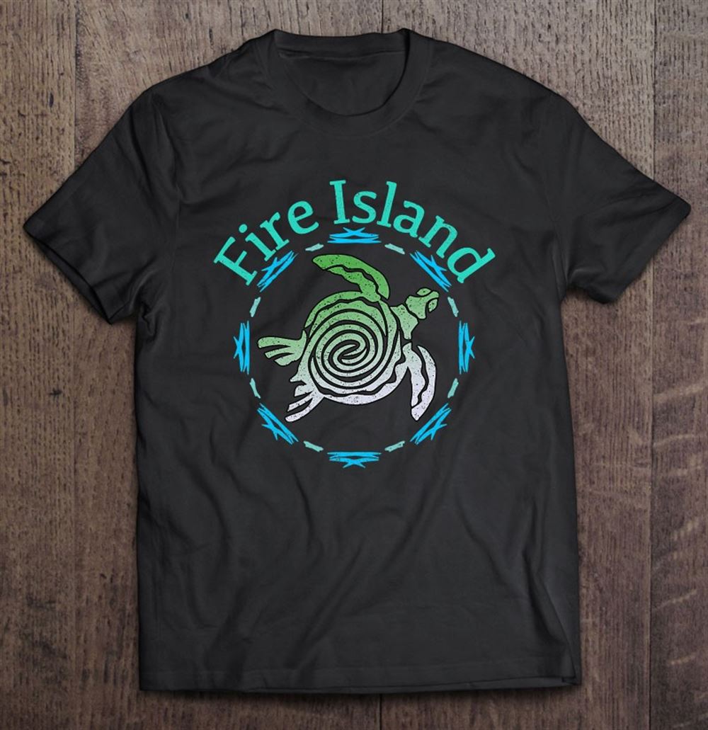 Interesting Fire Island Vintage Tribal Turtle Gift 