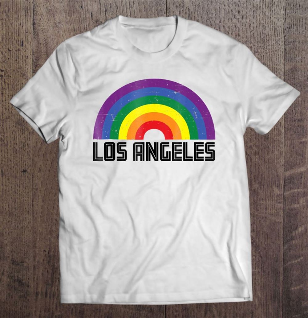 Gifts Los Angeles Lgbtq Distressed Gay Rainbow 