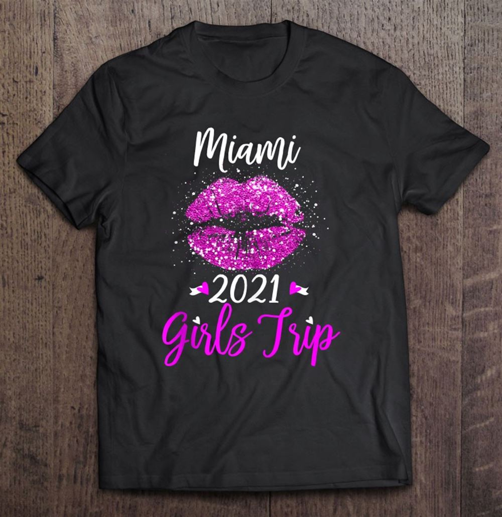 High Quality Miami Girls Trip 2021 Vacation Gift Pink Lips 