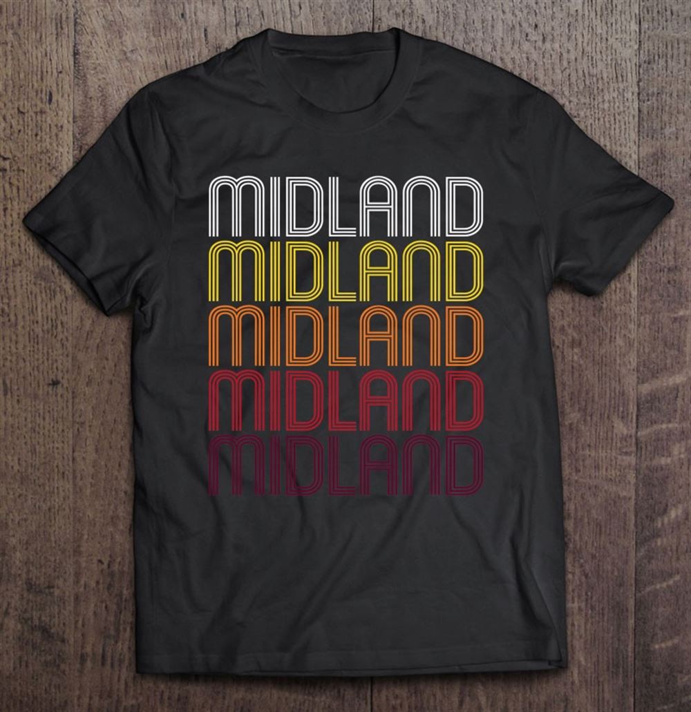 Limited Editon Midland Mi Vintage Style Michigan 