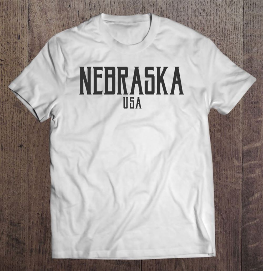 Amazing Nebraska Usa Vintage Text Black With Black Print 