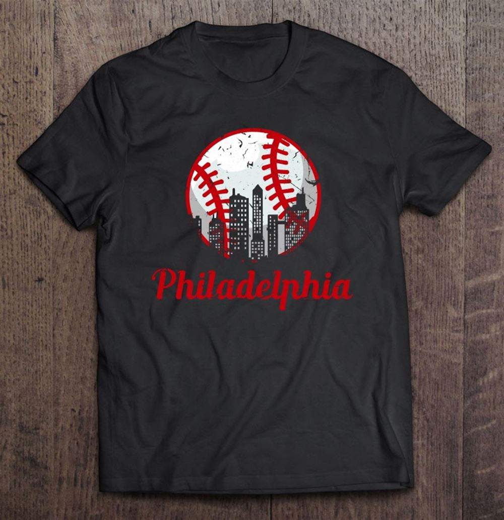 Interesting Philadelphia Downtown Baseball Philly Skyline 
