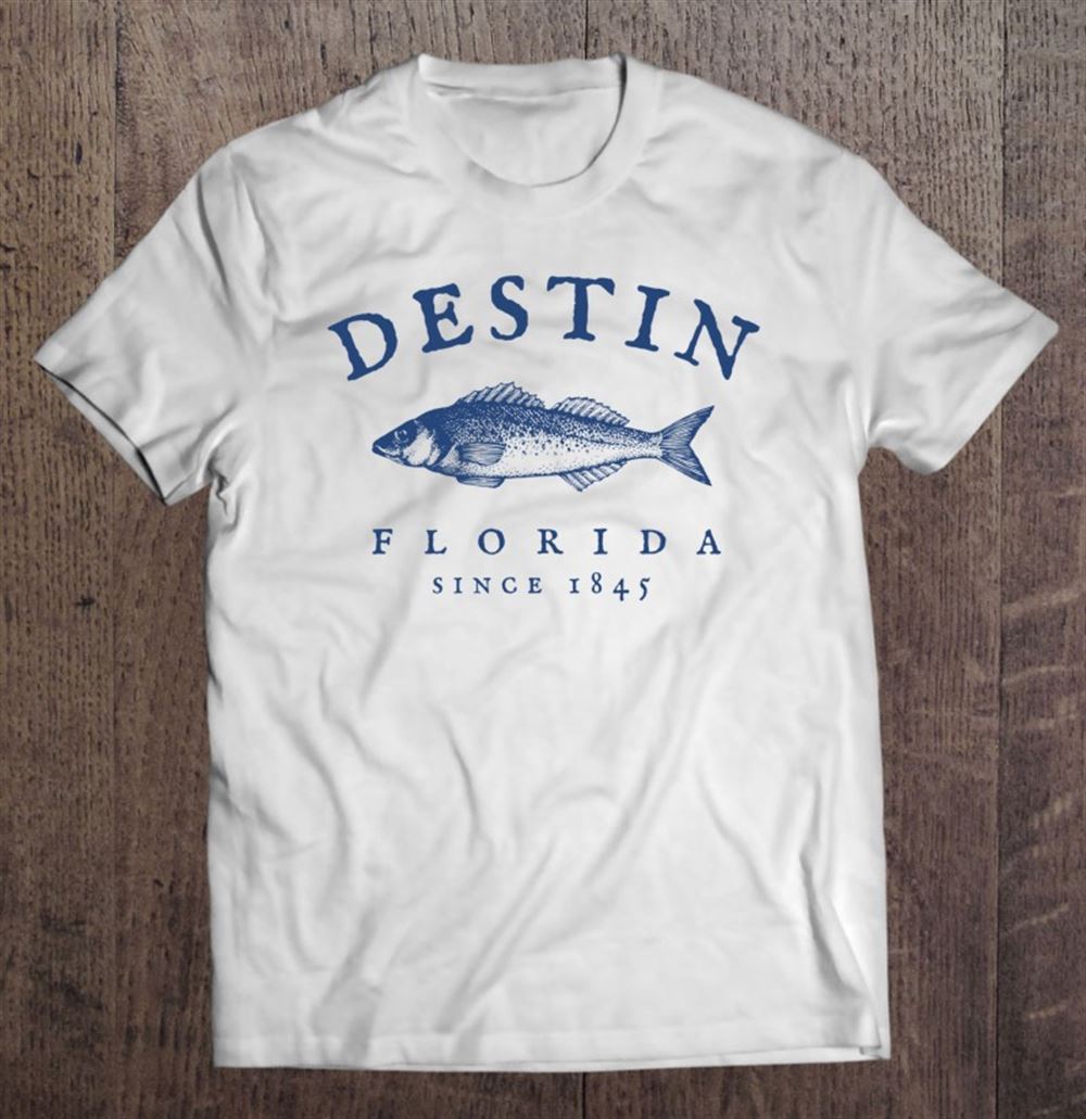 Attractive Retro Destin Florida Fishing Pullover 