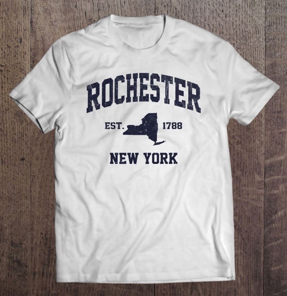 Happy Rochester New York Ny Usa Vintage State Athletic Style Gift 