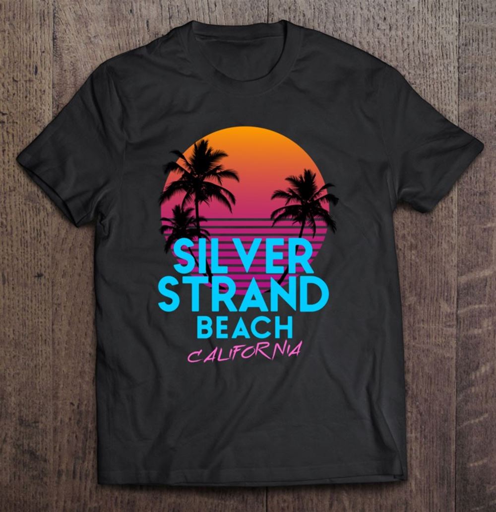 Gifts Silver Strand Beach California Retro Wave 