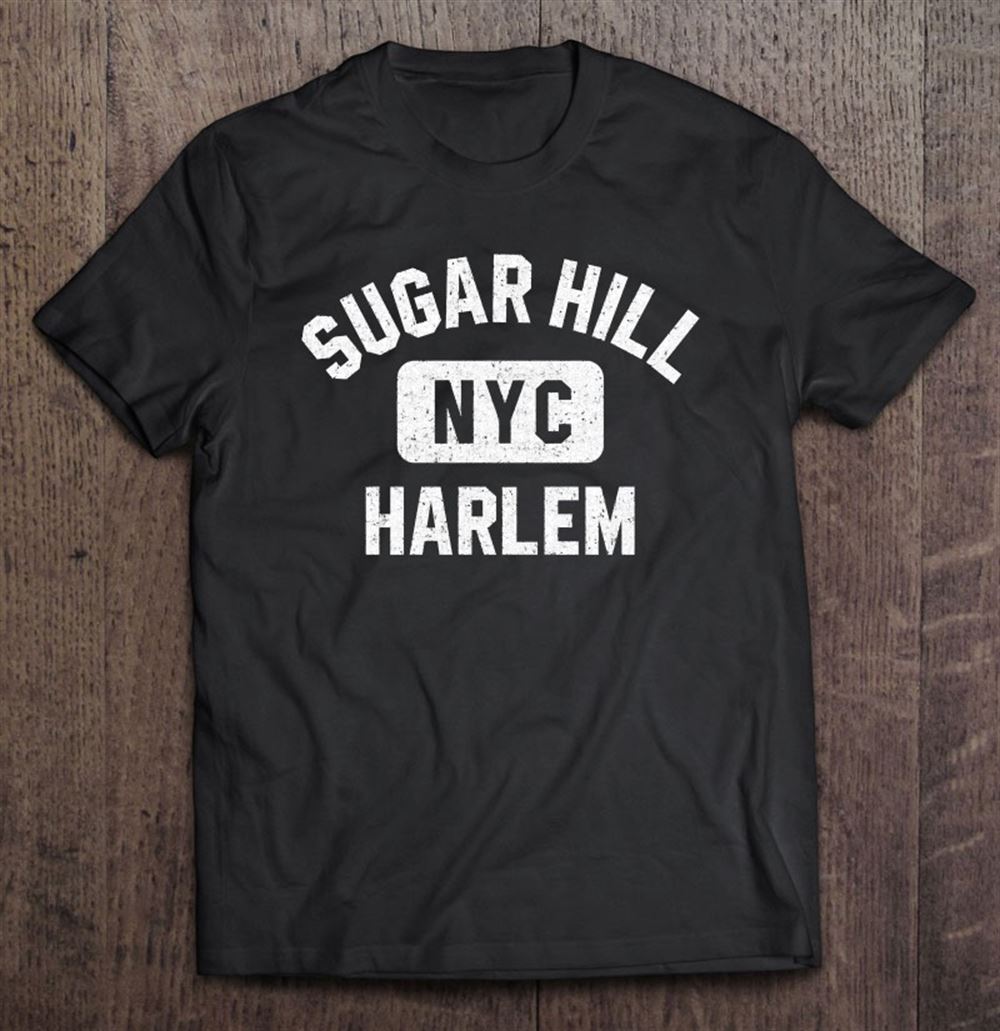 Gifts Sugar Hill Harlem Nyc Gym Style Distressed White Print Pullover 