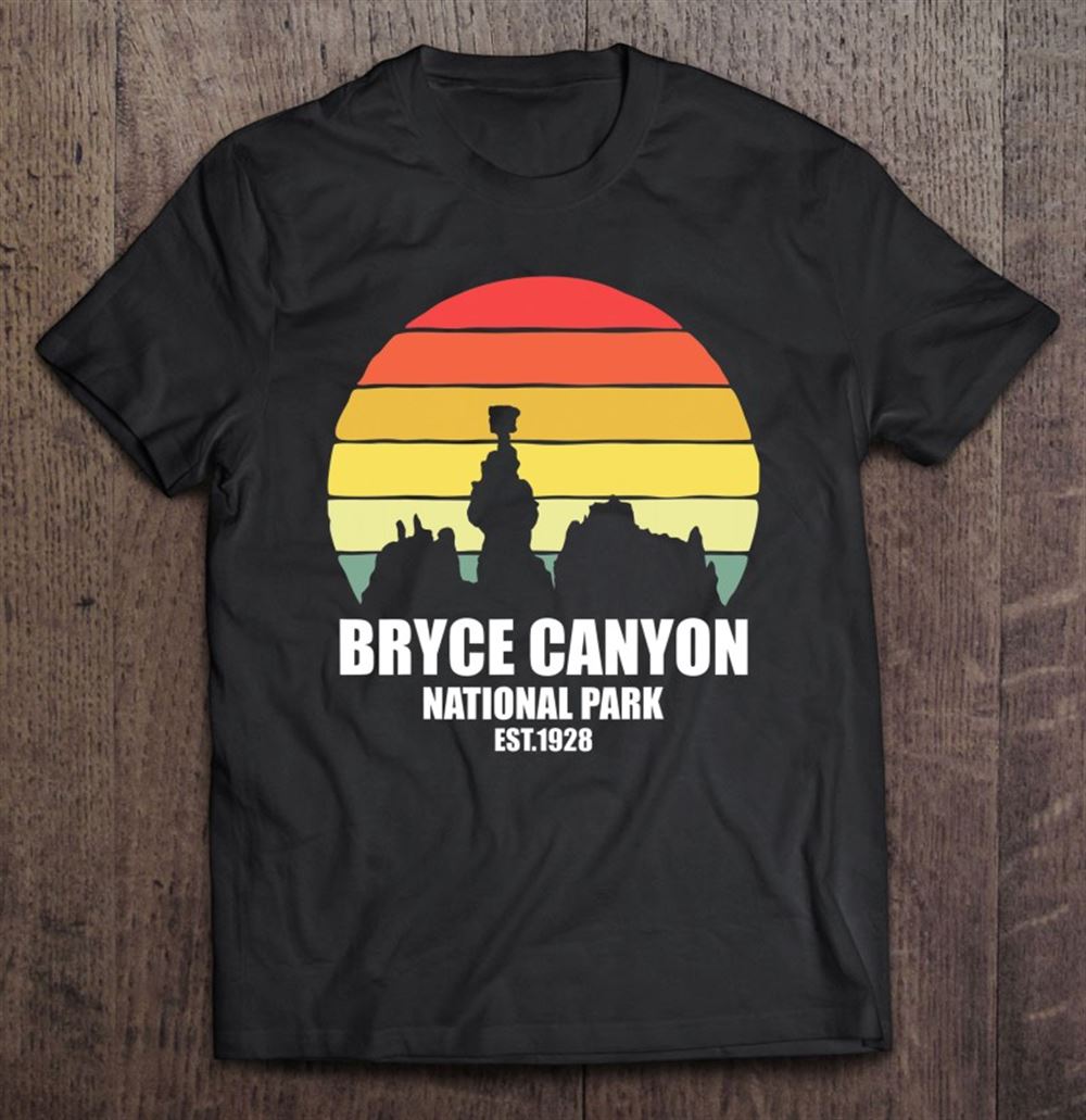 Awesome Utah Camping Hiking Vintage Retro Bryce Canyon National Park 