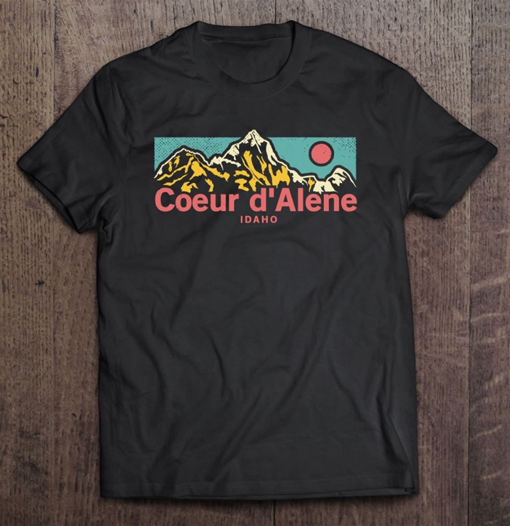 Great Vintage Coeur Dalene Idaho Outdoor Graphic 