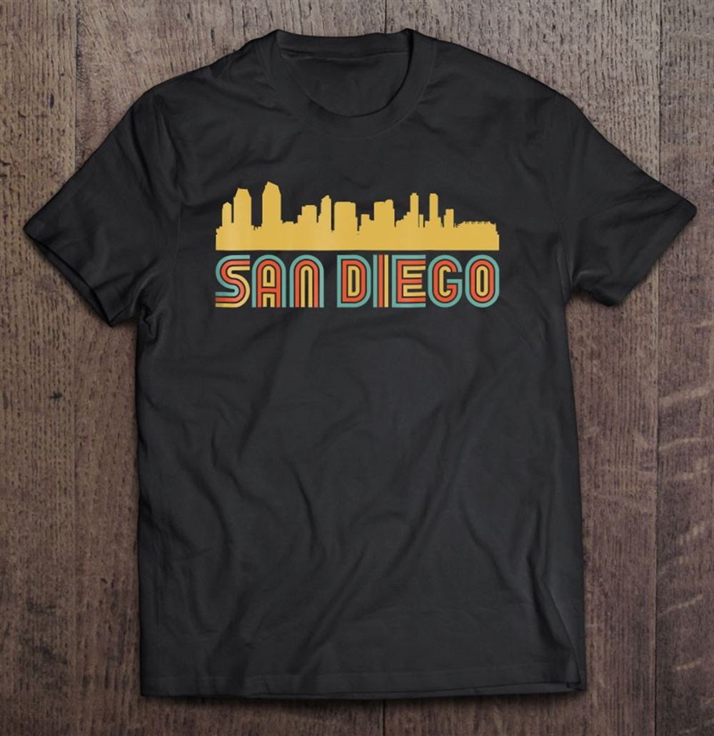 Gifts Vintage Retro San Diego California Skyline 