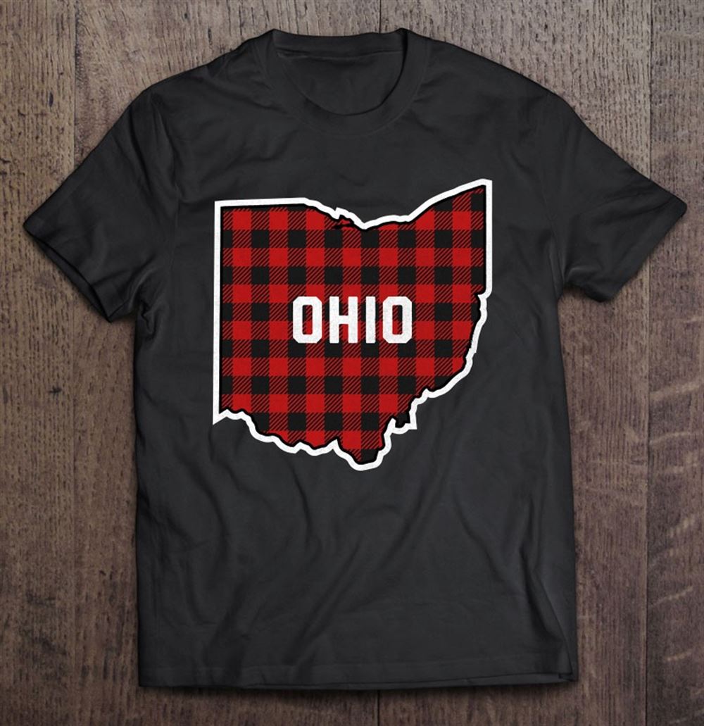 Interesting Best Ohio Buffalo Plaid O-h-i-o State Outline 