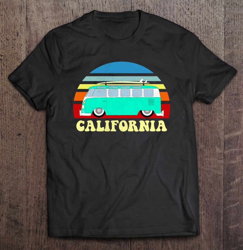 Interesting California Bus Van Beach Surfer Vintage 