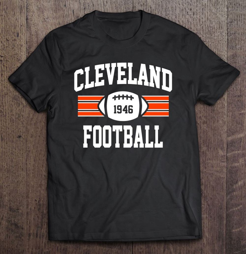 Happy Cleveland Football Athletic Vintage Sports Team Fan Dark 