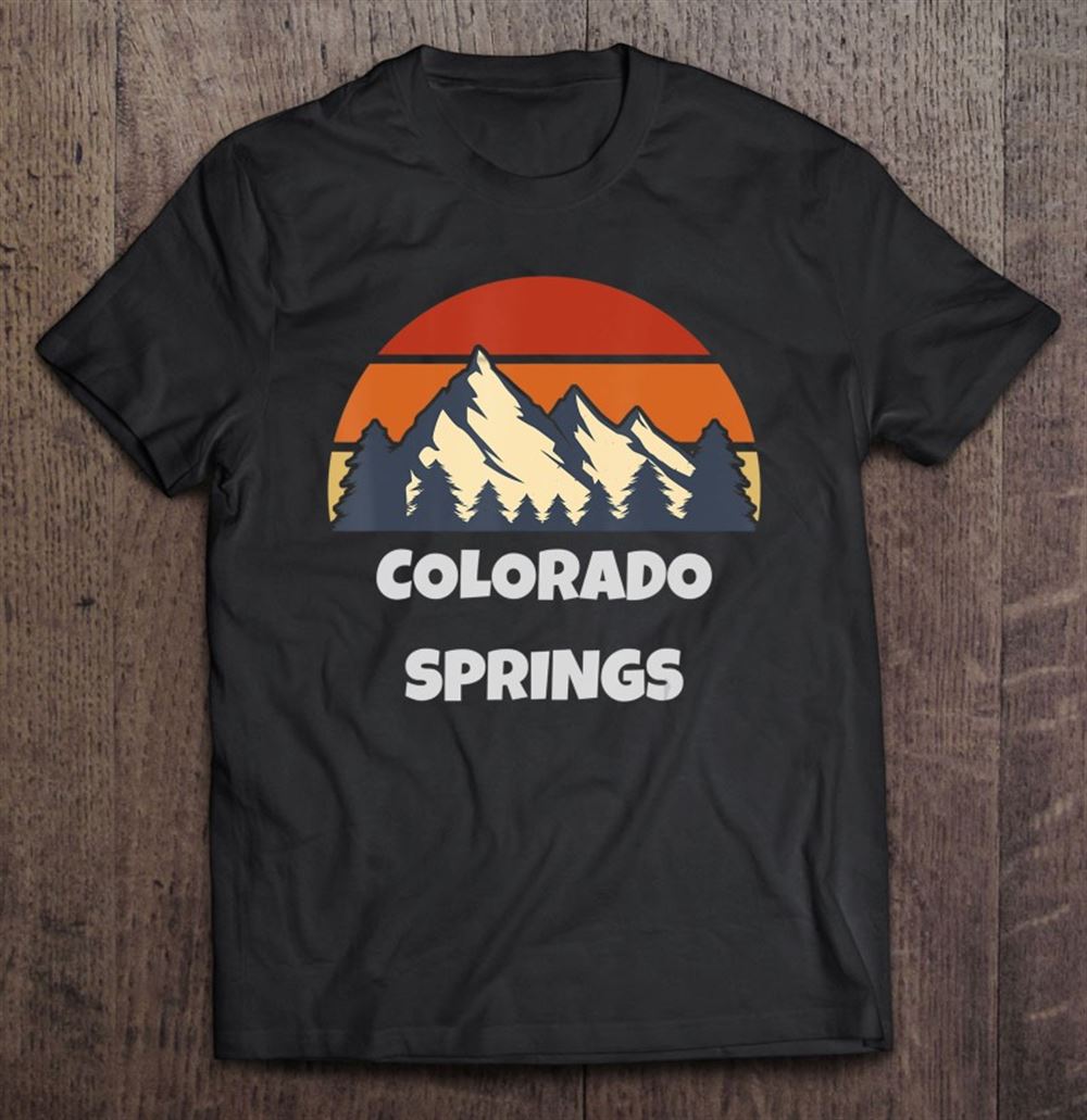 Special Colorado Springs Mountains Trees Sun Retro 