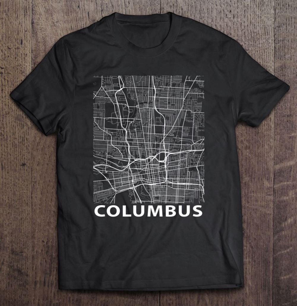 Awesome Columbus Ohio Street Map Buckeye State 
