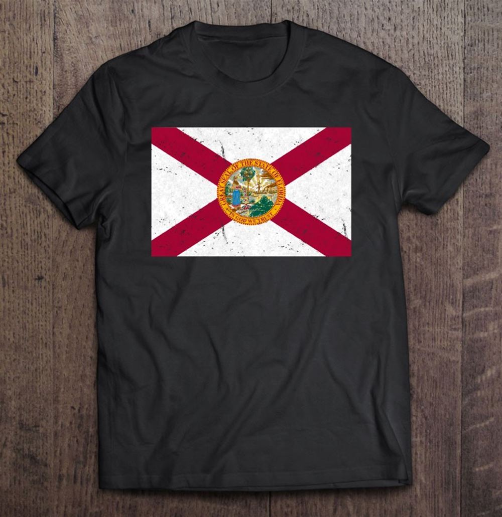 Happy Distressed State Flag Of Florida 